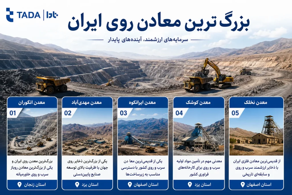 بزرگترین معادن روی ایران