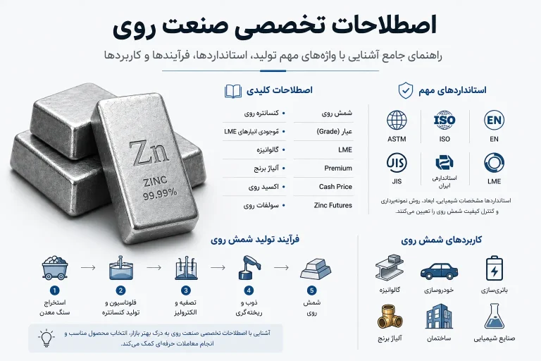 اصطلاحات تخصصی صنعت روی
