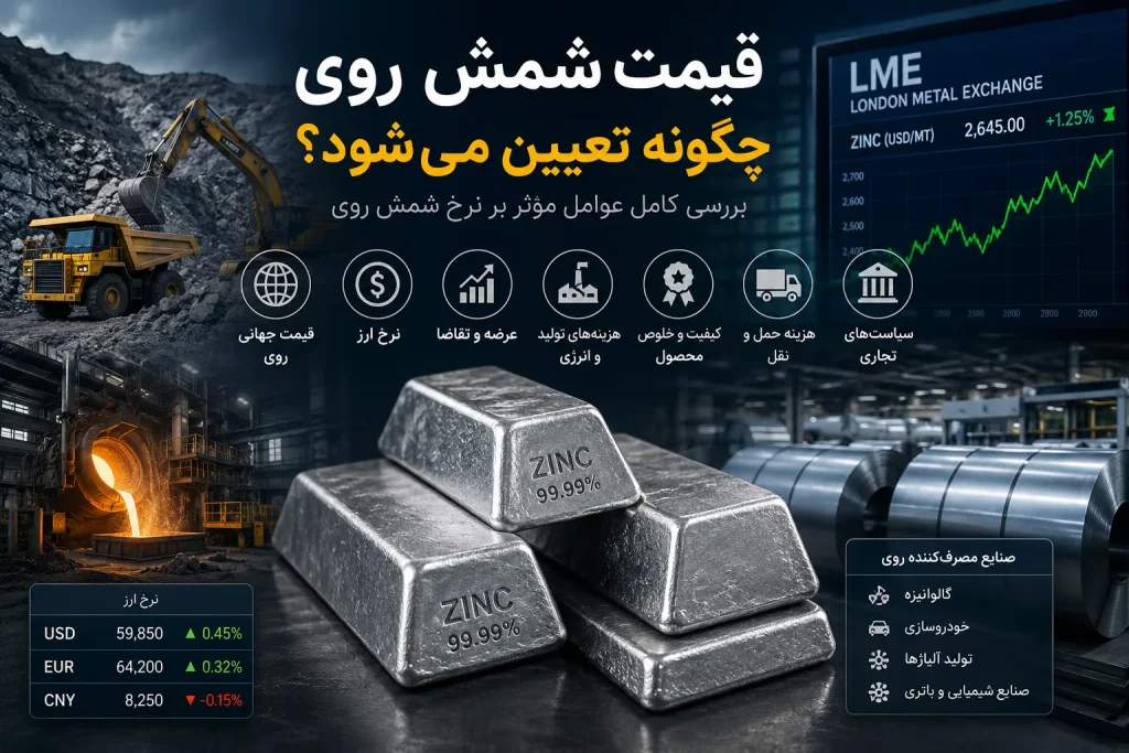 قیمت شمش روی